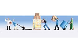 Walthers SceneMaster 949-6064 HO Warehouse Workers & Accessories