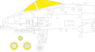 Eduard EX964 1/48 Mask A-10C TFace Canopy Mask Set for Academy
