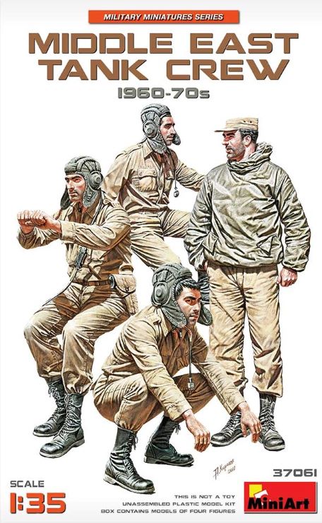 Miniart Models 37061 1/35 Middle East Tank Crew 1960-70s (4)