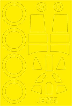 Eduard JX255 1/32 Mask Aircraft- Sea Gladiator for ICM