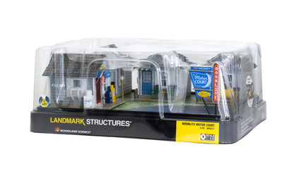 Woodland Scenics BR5877 All Scale O-Scale Moonlite Motor Court
