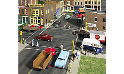 Walthers Cornerstone 933-3195 HO Asphalt Street Sections pkg(10)