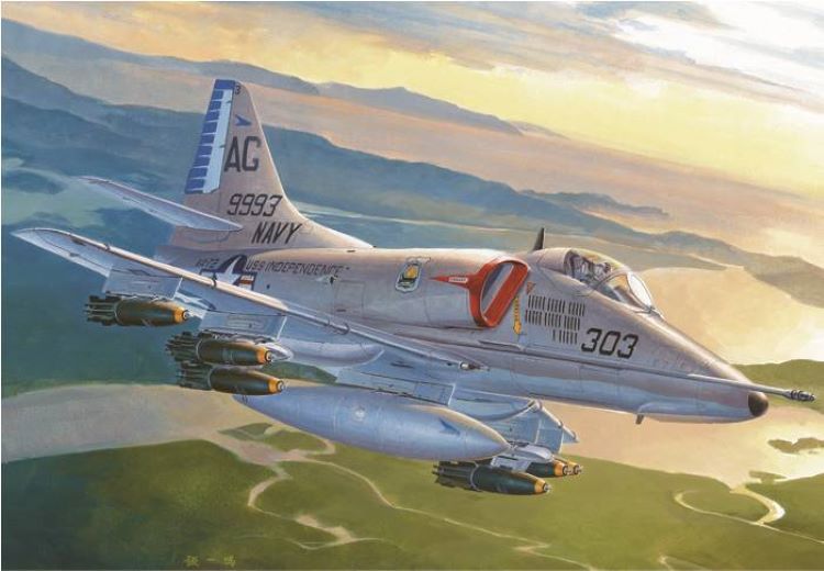 Hobby Boss 87254 1/72 A4E Sky Hawk Attack Aircraft