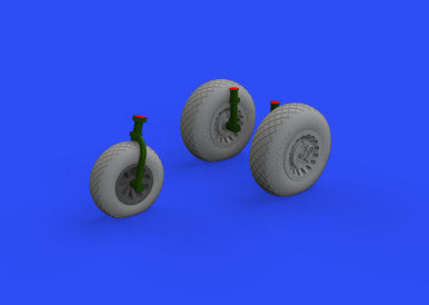 Eduard 648534 1/48 A-26/B26 Invader Wheels for ICM (Mask & Resin)