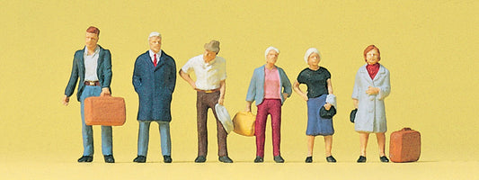 Preiser 10504 HO Scale Standing Passengers Figure Set