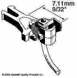 Kadee 17 HO Scale #17 NEM (362) European Mount Knuckle Coupler Short Underset