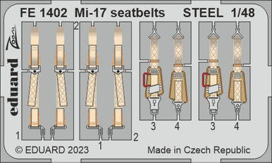 Eduard FE1402 1/48 Mi-17 Seatbelts STEEL Zoom Set Zoom Photo Etch Set