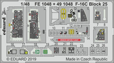 Eduard 491048 1/48 F-16C Block 25 for Tamiya (Pre-Painted)