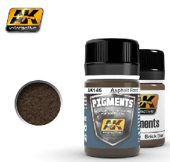 AK Interactive 146 Asphalt Road Dirt Dry Pigment 35ml Bottle
