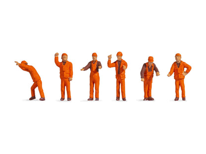 Noch 18011 HO Scale Shunters Figure Set of 6