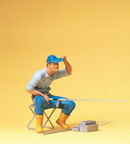 Preiser 45503 G Scale Pedestrians Fisherman w/Accessories