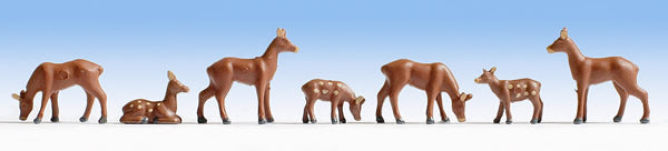 Noch 15740 HO Scale Roe Deer pkg(7)