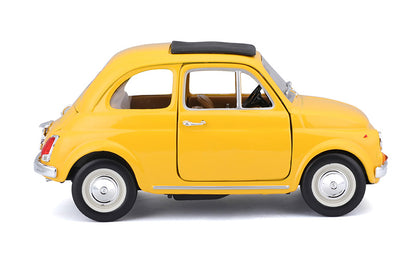 Bburago 22098Y 1/24 1965 Fiat 500 F in Yellow