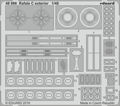 Eduard 48986 1/48 Rafale C Exterior for RMG