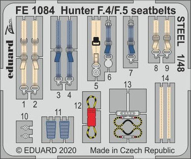 Eduard FE1084 1/48 Hunter F.4/F.5 Seatbelts Steel for Airfix