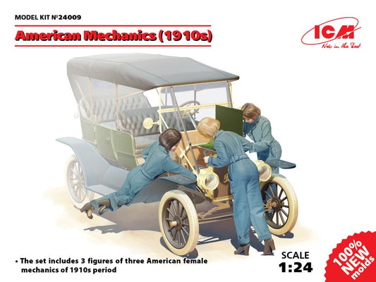 ICM Models 24009 1/24 American Female Mechanics 1910s (3)