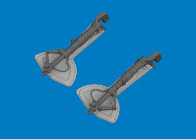 Eduard 632214 1/32 Bf 109G Undercarriage Legs PRINT Brassin for REVELL