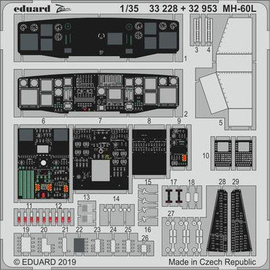 Eduard 33228 1/32 MH-60L for Kittyhawk Photo Etch Detail Set