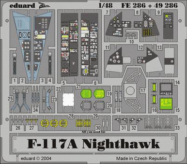 Eduard FE286 1/48 F-117 Nighthawk Photo Etch for Tamiya