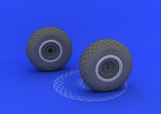 Eduard 632017 1/32 Aircraft- B17 Wheels for HKM (Resin)