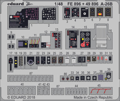 Eduard 49896 1/48 A-26B Interior for Revell (Pre-Painted)