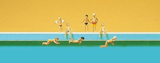Preiser 79091 N Scale Children in Swimming Pool Set