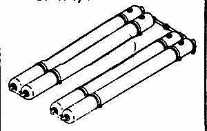 Details West 146 HO Scale Air Tanks -- Roof Mount f/GPs