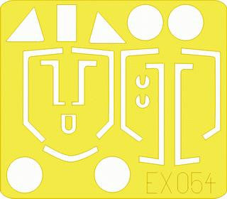 Eduard EX054 1/48 Mask Fw 190A/F for Tamiya Canopy Mask Set