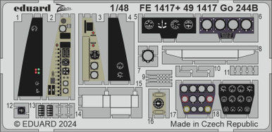 Eduard FE1417 1/48 Go 244B FE1417 Zoom Set Zoom Photo Etch Set