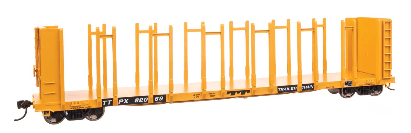 Walthers Mainline 50815 HO Scale 63' Pulpwood Flatcar - Ready to Run -- TTX TTPX