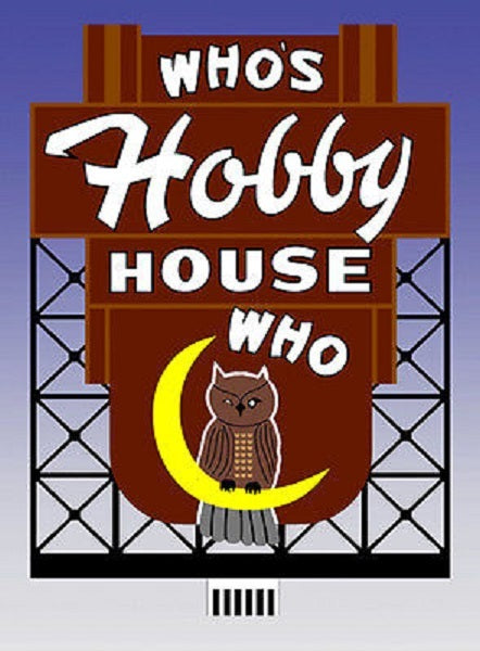 Miller Engineering 881401 O/HO Scale Who's Hobby House Billboard