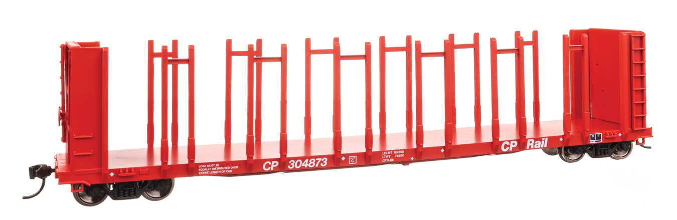 Walthers Mainline 50806 HO Scale 63' Pulpwood Flatcar - Ready to Run -- Canadian