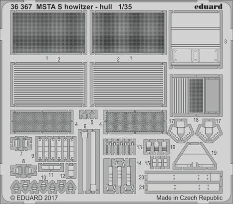 Eduard 36367 1/35 Armor- MSTA S Howitzer Hull for ZVE