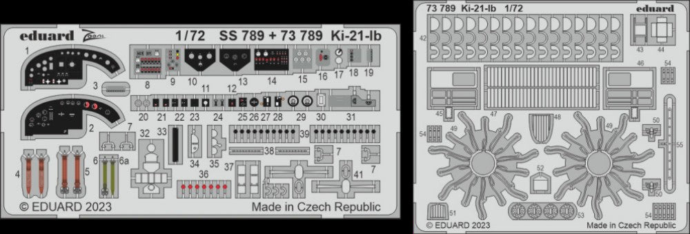 Eduard 73789 1/72 Aircraft- Ki21lb for ICM (Painted)