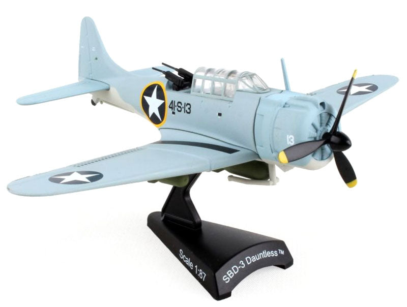Daron PS5563-1 1/87 SBD-3 Dauntless #41 USN Diecast Stamp