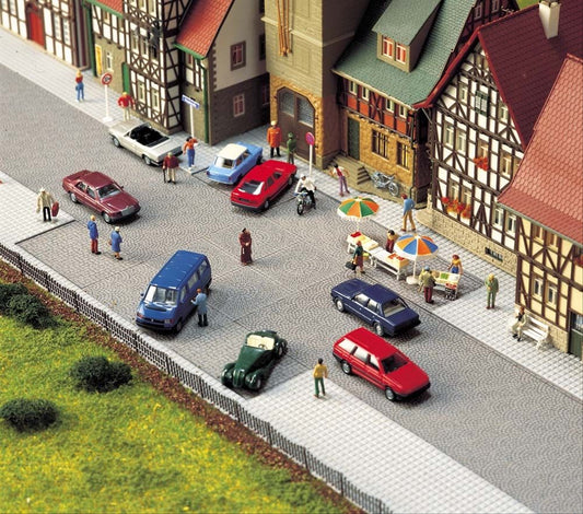 Busch 6032 HO Scale Old Town Cobblestone Paving Square Panel