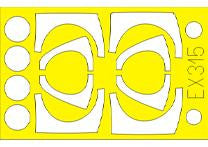 Eduard EX315 1/48 Mask F-5E for AFV Club Canopy Mask Set