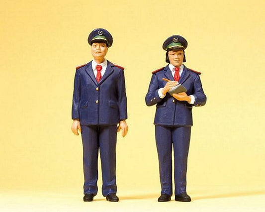 Preiser 45148 G Scale Railroad Personnel -- Chinese Railway Personnel pkg(2)