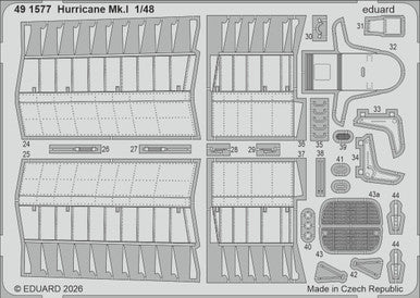 Eduard 491577 1/48 Photo Etch Hurricane Mk.I for ARMA HOBBY