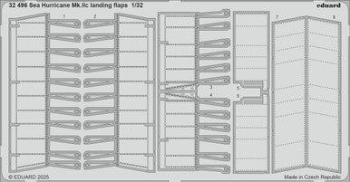 Eduard 32496 1/32 Sea Hurricane Mk.IIc Landing Flaps Photo Etched Set