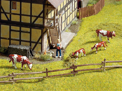 Noch 13010 HO Scale Round Timber Field Fence, 18 Sections