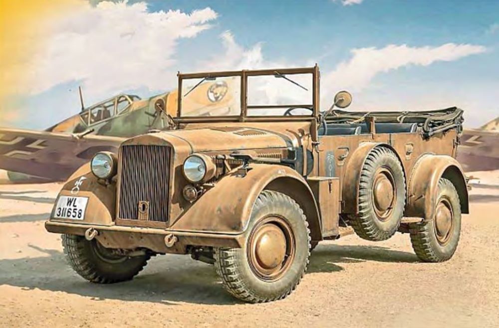 Italeri 6597 1/35 Kfz12 Horch 901 Typ 40 Fruhen Ausf Military Vehicle