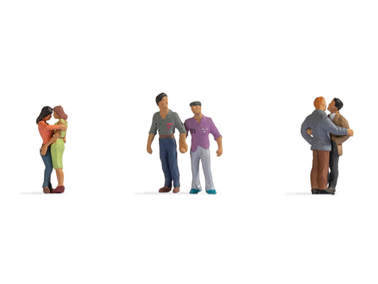 Noch 15511 HO Scale Same-Sex Couples Figure Set