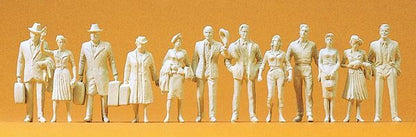 Preiser 63000 I Scale Unpainted Figures Standing Passengers