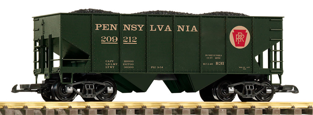 Piko 38955 G Scale PRR Rib-Side Hopper Coal Load