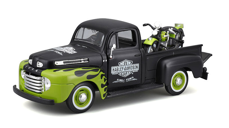 Maisto 32171BK-2 1/24 Scale Harley-Davidson - 1848 Harley-Davidson Fl Panhead And 1948