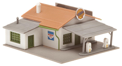 Faller 232542 N Scale 1950s Filling Station Model Kit