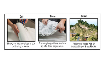 Woodland Scenics C1178 All Scale Shaper Sheet 9"