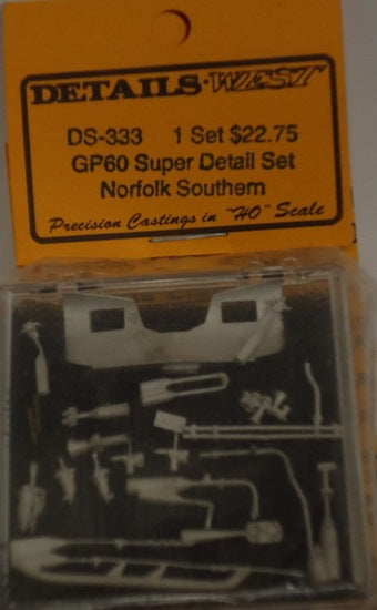 Details West 333 HO GP60 Super Detail Set, Norfolk Southern
