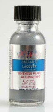 Alclad II 126 1oz. Bottle Hi-Shine Plus Aluminum Lacquer